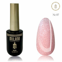 Изображение  Жидкий полигель с шимером Milano Liquid Shimmer Poly Gel №07, 15 мл, Объем (мл, г): 15, Цвет: 07