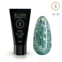 Изображение  Полигель Milano Poly Gel Neon №20, 30 мл, Объем (мл, г): 30, Цвет: 20