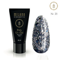 Изображение  Полигель Milano Poly Gel Neon №25, 30 мл, Объем (мл, г): 30, Цвет: 25