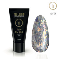 Изображение  Полигель Milano Poly Gel Neon №28, 30 мл, Объем (мл, г): 30, Цвет: 28