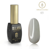 Зображення  База для гель лаку Milano Base Defferent Color №03, 10 мл, Об'єм (мл, г): 10, Колір: 03