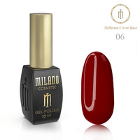Зображення  База для гель лаку Milano Base Defferent Color №06, 10 мл, Об'єм (мл, г): 10, Колір: 06
