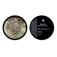 Зображення  Гель для дизайну Saga Platinum Paint №03 сріблястий айворі, 5 мл, Об'єм (мл, г): 5, Колір: 03