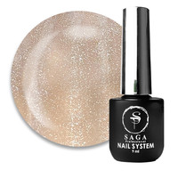 Зображення  Гель-лак Saga Glow Cat №06 бежевий, 9 мл, Об'єм (мл, г): 9, Колір: 06