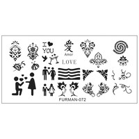 Изображение  Металлическая пластина для стемпинга FURMAN-072