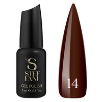 Зображення  Гель лак Steffani Color Gel polish №014 темный шоколад, 9 мл, Об'єм (мл, г): 9, Колір: 014