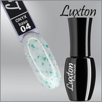 Изображение  Камуфлирующая база LUXTON Onyx Base №004 белая с зеленой поталью, 10 мл, Объем (мл, г): 10, Цвет: 004