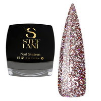 Изображение  База камуфлирующая для гель-лака Steffani Cover Base №35 светоотражающий серо-черный с шимером, 30 мл, Объем (мл, г): 30, Цвет: 35