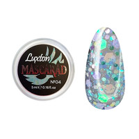Изображение  Глиттерный гель LUXTON Mascarad №04, 5 мл, Объем (мл, г): 5, Цвет: 04
