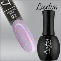 Изображение  Камуфлирующая база с конфетти LUXTON Smoothie Base №002 сиреневая, 15 мл, Объем (мл, г): 15, Цвет: 002