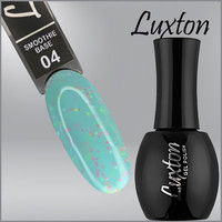 Изображение  Камуфлирующая база с конфетти LUXTON Smoothie Base №004 бирюзовая, 15 мл, Объем (мл, г): 15, Цвет: 004