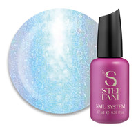 Изображение  Топ для гель-лака без липкого слоя Steffani Top Moon Stone №02 сиренево-голубой жемчуг, 17 мл, Объем (мл, г): 17, Цвет: 02