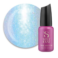 Изображение  Топ для гель-лака без липкого слоя Steffani Top Moon Stone №02 сиренево-голубой жемчуг, 9 мл, Объем (мл, г): 9, Цвет: 02