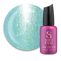 Изображение  Топ для гель-лака без липкого слоя Steffani Top Moon Stone №04 салатово-зеленый жемчуг, 17 мл, Объем (мл, г): 17, Цвет: 04