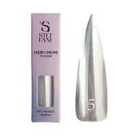 Зображення  Рідке втирка для нігтів Steffani Liquid Chrome Powder 05 срібло, 2 г, Об'єм (мл, г): 2, Колір: 05