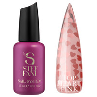 Изображение  Топ для гель-лака Steffani Top Heart Pink, 17 мл, Объем (мл, г): 17, Цвет: Pink