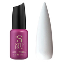 Изображение  Топ цветной без липкого слоя Steffani Top Color White, 9 мл, Объем (мл, г): 9, Цвет: White