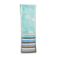 Зображення  Серветки безворсові Doily colorful у коробці 600 шт, 4.5х6.5 см, різнокольорові