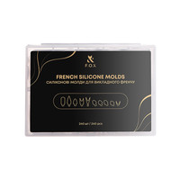 Зображення  Силіконові молди для викладного френча F.O.X French Silicone molds, 240 шт