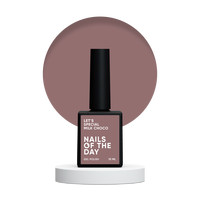 Изображение  Nails of the Day Let's special Milk Choco - теплый шоколадный гель-лак для ногтей, перекрывающий в один слой, 10 мл