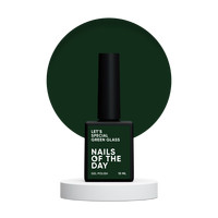 Изображение  Nails of the Day Let’s special Green glass - изумрудный гель-лак для ногтей, перекрывающий в один слой, 10 мл, Объем (мл, г): 10, Цвет: Green glass