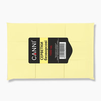 Зображення  Серветки безворсові CANNI для зняття липкого шару жовті, 1000 шт