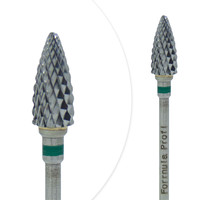 Зображення  Фреза твердосплавна Formula Profi 100-1033 кукурудза конус гострий зелений діаметр 6 мм / робоча частина 13 мм