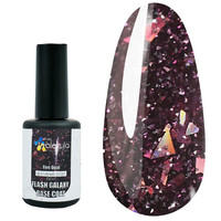 Зображення  База для гель-лаку Nails Molekula Base Flash Galaxy Fire Opal вогняний опал, 12 мл, Об'єм (мл, г): 12, Колір: Fire Opal
