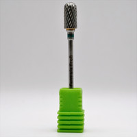 Зображення  Фреза твердосплавна Formula Profi 100-1013 циліндр закруглений зелена діаметр 7 мм / робоча частина 13 мм