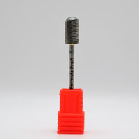 Зображення  Фреза твердосплавна Formula Profi 100-1023 циліндр закруглений червона діаметр 6 мм / робоча частина 14 мм