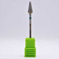 Зображення  Фреза твердосплавна Formula Profi 100-1005 конус закруглений зелена діаметр 5 мм / робоча частина 13 мм