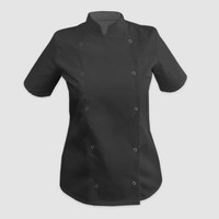 Зображення  Кітель жіночий короткий рукав темно-сірий р. S Nibano 4100.DG.S, Розмір: S, Цвет: темно-сірий