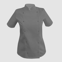 Зображення  Кітель жіночий короткий рукав сірий р. XS Nibano 4100.GR.XS, Розмір: XS, Цвет: сірий