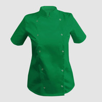 Зображення  Кітель жіночий короткий рукав зелений р. XL Nibano 4100.KG.XL, Розмір: XL, Цвет: зелений