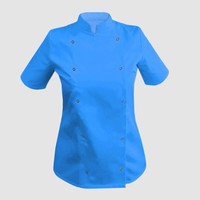 Зображення  Кітель жіночий короткий рукав бірюзовий р. 2XL Nibano 4100.TU.XXL, Розмір: 2XL, Цвет: бірюзовий