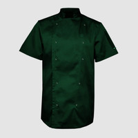 Зображення  Кітель унісекс короткий рукав темно-зелений р. 4XL Nibano 4102.BG.XXXXL, Розмір: 4XL, Цвет: темно-зелений