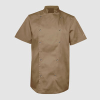 Изображение  Китель унисекс короткий рукав капучино р. 2XL Nibano 4102.CA.XXL, Размер: 2XL, Цвет: капучино