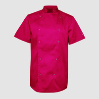 Зображення  Кітель унісекс короткий рукав малина р. 3XL Nibano 4102.HP.XXXL, Розмір: 3XL, Цвет: малина