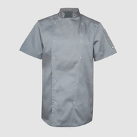 Зображення  Кітель унісекс короткий рукав світло-сірий р. 3XL Nibano 4102.LG.XXXL, Розмір: 3XL, Цвет: світло сірий