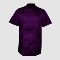 Зображення  Кітель унісекс короткий рукав фіолетовий р. XS Nibano 4102.PU.XS, Розмір: XS, Цвет: фиолетовый