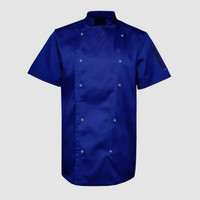 Зображення  Кітель унісекс короткий рукав синій р. 3XL Nibano 4102.RB.XXXL, Розмір: 3XL, Цвет: синий