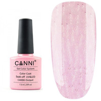 Зображення  Гель-лак для нігтів CANNI 7.3 мл № 216 дрібні рожево-голографічні блискітки, Об'єм (мл, г): 7.3, Колір: 216