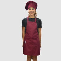 Зображення  Дитячий фартух бордовий р. 2-6 років Nibano 2083.BU-0