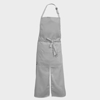 Зображення  Фартух довгий з розрізом світло-сірий Nibano 2143.LG-0