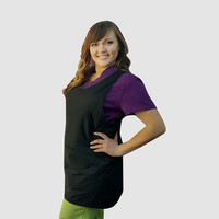 Зображення  Фартух двосторонній водонепроникний чорний водостійкий Nibano 2913.BL-0