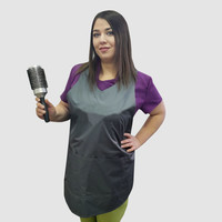 Зображення  Фартух двосторонній водонепроникний темно-сірий водостійкий Nibano 2913.DG