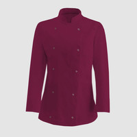 Зображення  Кітель жіночий довгий рукав бордовий р. XL Nibano 4101.BU-4, Розмір: XL, Цвет: бордовий