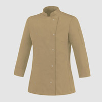 Зображення  Кітель жіночий довгий рукав капучіно р. 2XL Nibano 4101.CA-5, Розмір: 2XL, Цвет: капучино