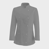 Зображення  Кітель жіночий довгий рукав сірий р. XL Nibano 4101.GR-4, Розмір: XL, Цвет: сірий