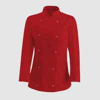 Изображение  Китель женский длинный рукав красный р. 2XL Nibano 4101.RE-5, Размер: 2XL, Цвет: красный